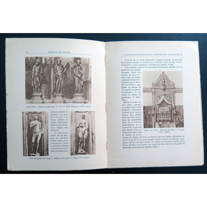 Venise et ses lagunes de Pompeo Molmenti 1929. Tranche un peu usée