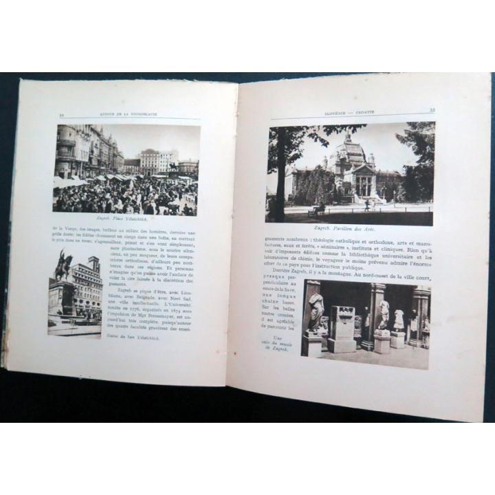 Autour de la Yougoslavie de henri Debraye 1931. Tranche un peu usée