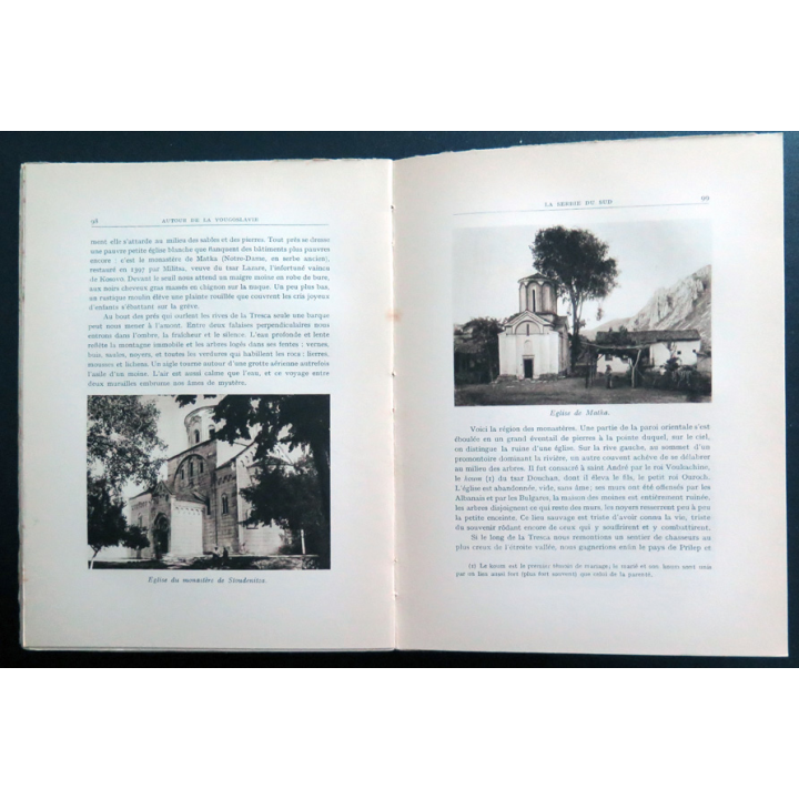 Autour de la Yougoslavie de henri Debraye 1931. Tranche un peu usée