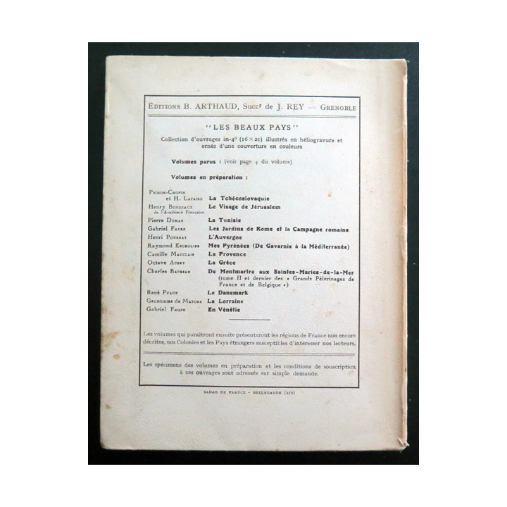 Autour de la Yougoslavie de henri Debraye 1931. Tranche un peu usée
