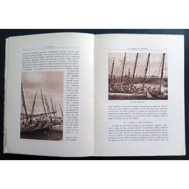 Le Portugal de Louis Papy et M. TH. Gadala 1935. Tranche abimée et déchirée