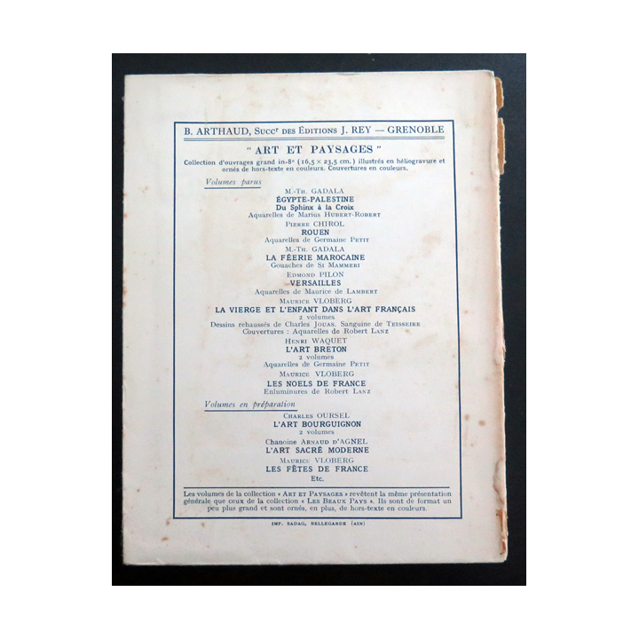 Le Portugal de Louis Papy et M. TH. Gadala 1935. Tranche abimée et déchirée