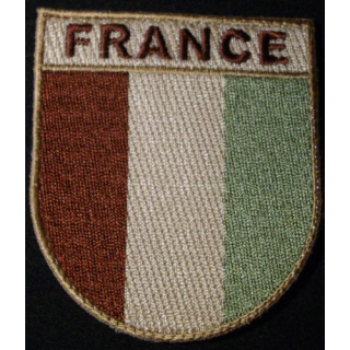 INSIGNE DE MANCHE "FRANCE" COMBAT COMBAT DESERT