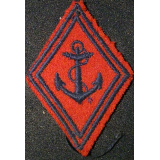 LOSANGE DE BRAS MODÈLE 45 : RAMA ARTILLERIE DE MARINE TROUPE ANCIEN