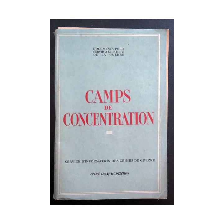Camps de concentration Servie d'information des crimes de guerre 1946