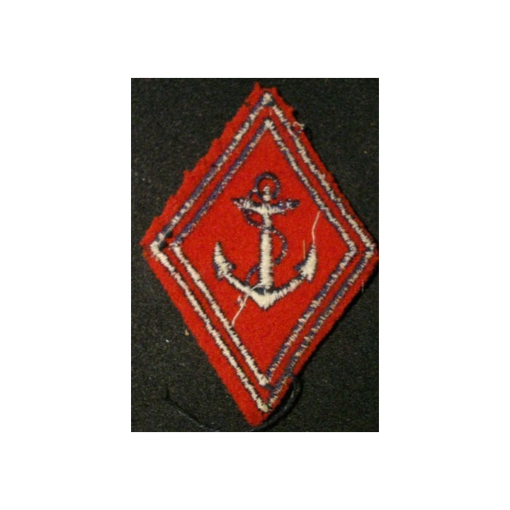 LOSANGE DE BRAS MODÈLE 45 : RAMA ARTILLERIE DE MARINE TROUPE ANCIEN