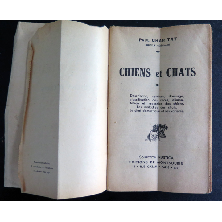 Chiens et chats de Paul Charitat 1943