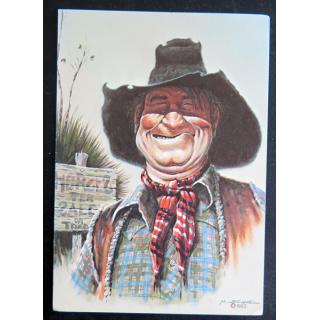 Double carte The Horse trader par Mike Scovel 12 x 17 cm