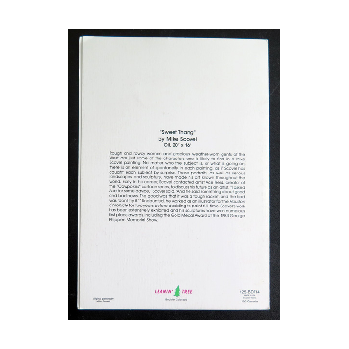 Double carte Sweet Thang par Mike Scovel 12 x 17 cm