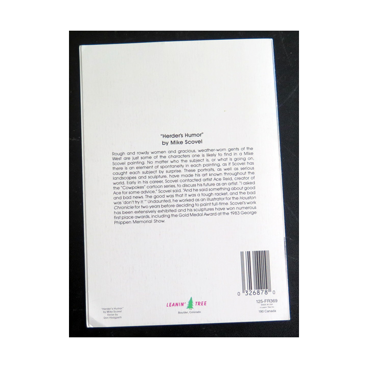 Double carte Herder's Humor par Mike Scovel 12 x 17 cm