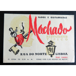 Carte postale Machado Lisboa