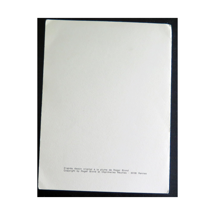 Double carte de Rennes Maison noble de la Haute-Chalais 16,7 x 12,7 cm