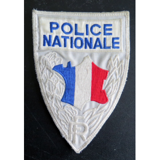 POLICE NATIONALE : insigne tissu de la Police Nationale sur scratch 10 x 14 cm
