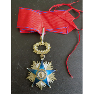 FRANCE : Médaille de vermeil du bien et du mérite en métal doré