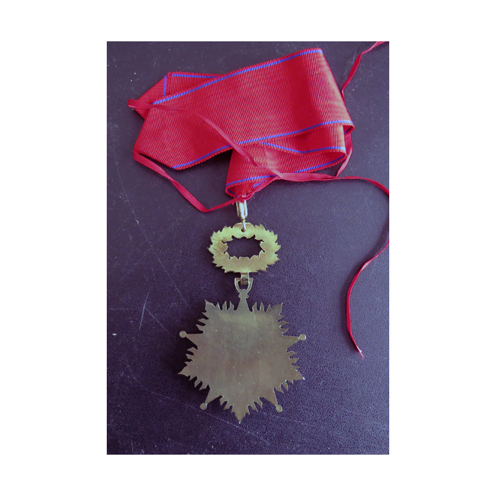 FRANCE : Médaille de vermeil du bien et du mérite en métal doré