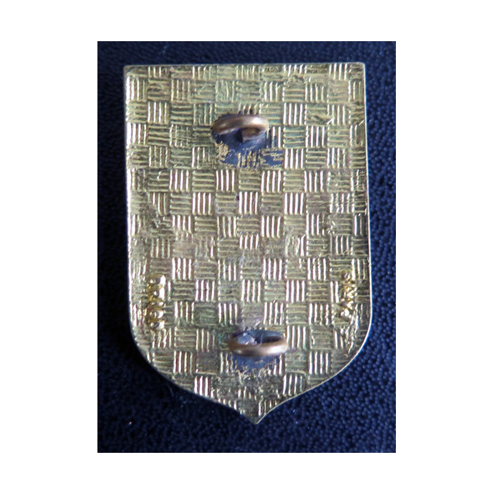 CRS 19 : insigne de la compagnie républicaine de sécurité n° 19 de La Rochelle, fabrication Drago Paris