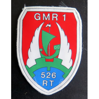 526° RT GMR1 : insigne tissu du GMR 1 du 526° régiment du train 13 x 9,5 cm