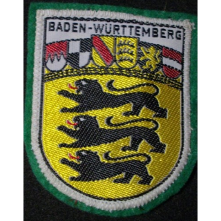 INSIGNE TISSU : BADEN-WÜRTTEMBERG (DIMENSION 5,5 x 6,5 cm)