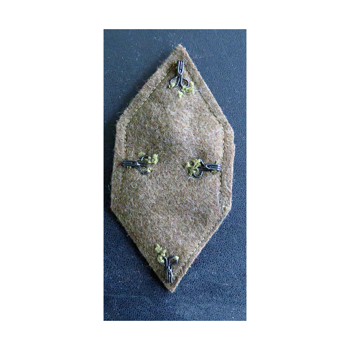 526° RT : Galon de caporal chef PDL du 526° régiment du train avec crochets de fixation fond kaki