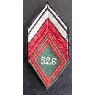 526° RT : Galon de caporal chef ADL du 526° régiment du train sans crochets de fixation