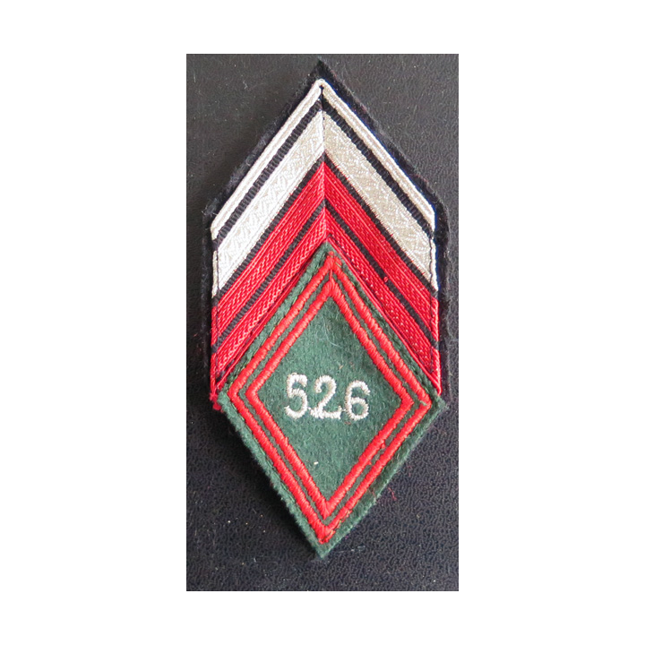 526° RT : Galon de caporal chef ADL du 526° régiment du train sans crochets de fixation