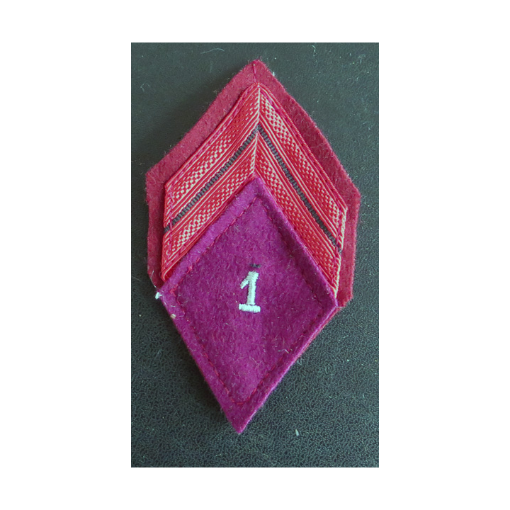 1° RMED : Galon de caporal appelé (PDL) du 1° régiment médical avec crochets de fixation