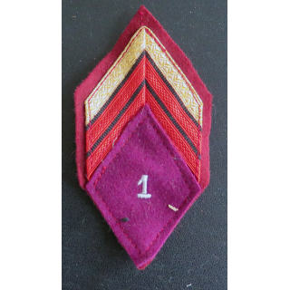 1° RMED : Galon de caporal chef appelé (PDL) du 1° régiment médical avec crochets de fixation