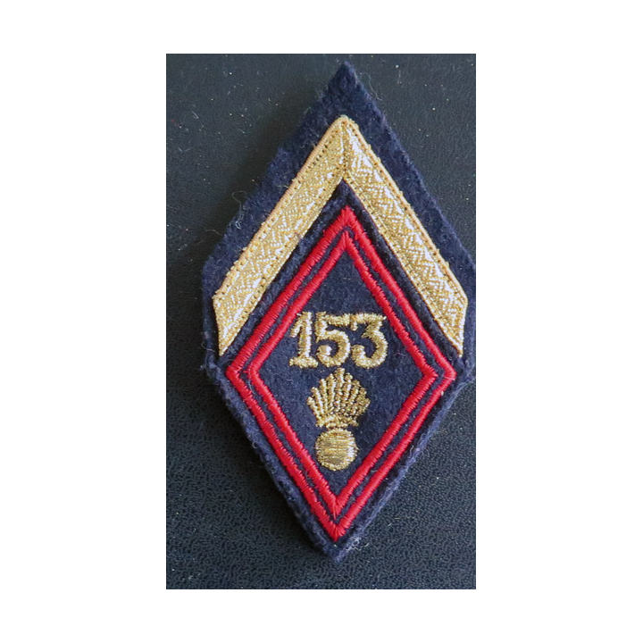153° RI : Galon de sergent appelé (PDL) du 153° régiment d'infanterie avec crochets de fixation