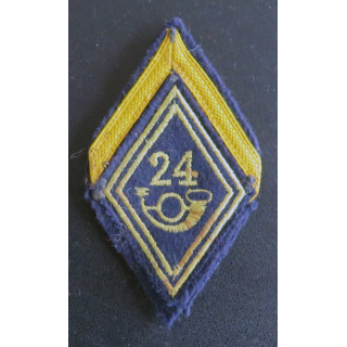 24° BCA : Galon de sergent appelé (PDL) du 24° bataillon de chasseurs alpins