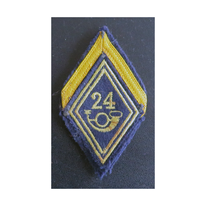 24° BCA : Galon de sergent appelé (PDL) du 24° bataillon de chasseurs alpins