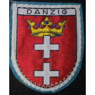 INSIGNE TISSU : DANZIG (DIMENSION 5,5 x 6,8 cm)