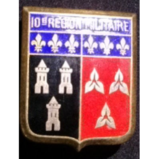 10° RM : 10° RÉGION MILITAIRE ÉMAIL (ARTHUS BERTRAND)