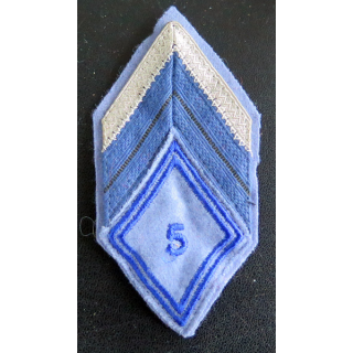 5° BMRG : galon de caporal chef appelé (PDL) du 5° bataillon du Matériel de réserve générale avec crochets