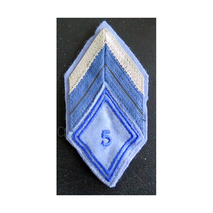 5° BMRG : galon de caporal chef appelé (PDL) du 5° bataillon du Matériel de réserve générale avec crochets