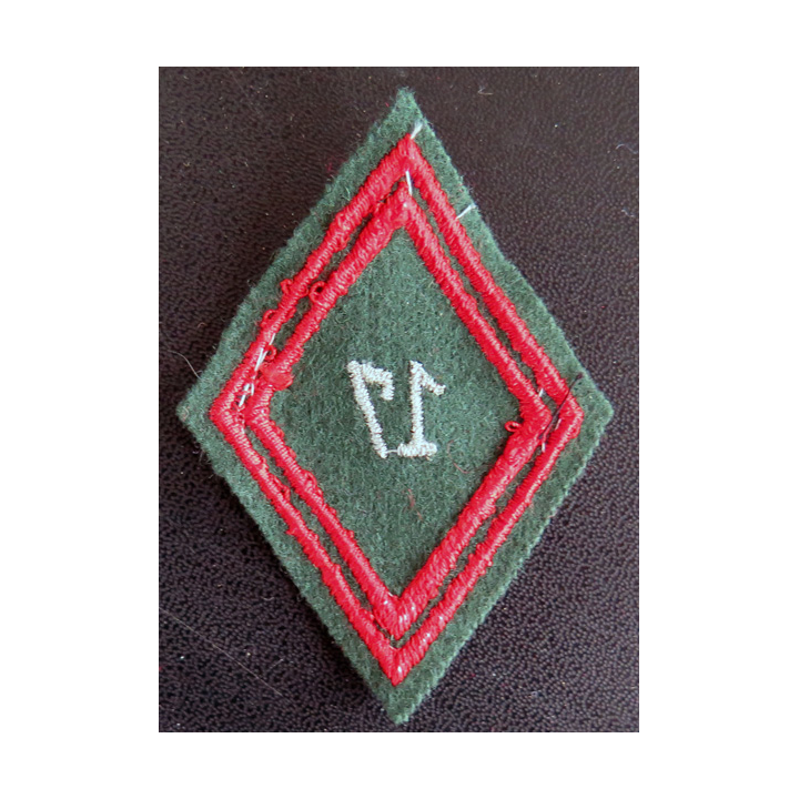 LOSANGE DE BRAS MODÈLE 45 : losange cadre de la 17° compagnie de circulation routière CCR