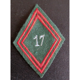 LOSANGE DE BRAS MODÈLE 45 : losange cadre de la 17° compagnie de circulation routière CCR