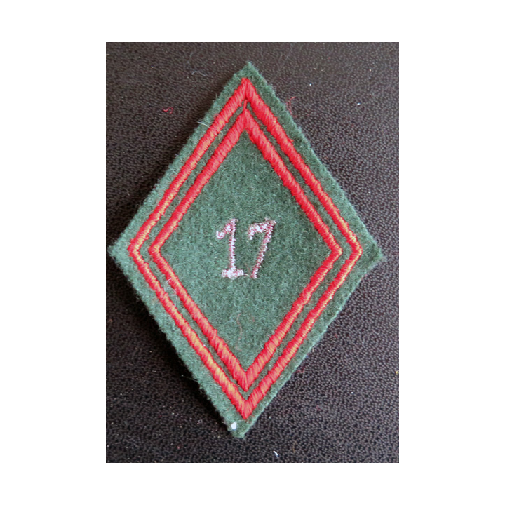 LOSANGE DE BRAS MODÈLE 45 : losange cadre de la 17° compagnie de circulation routière CCR