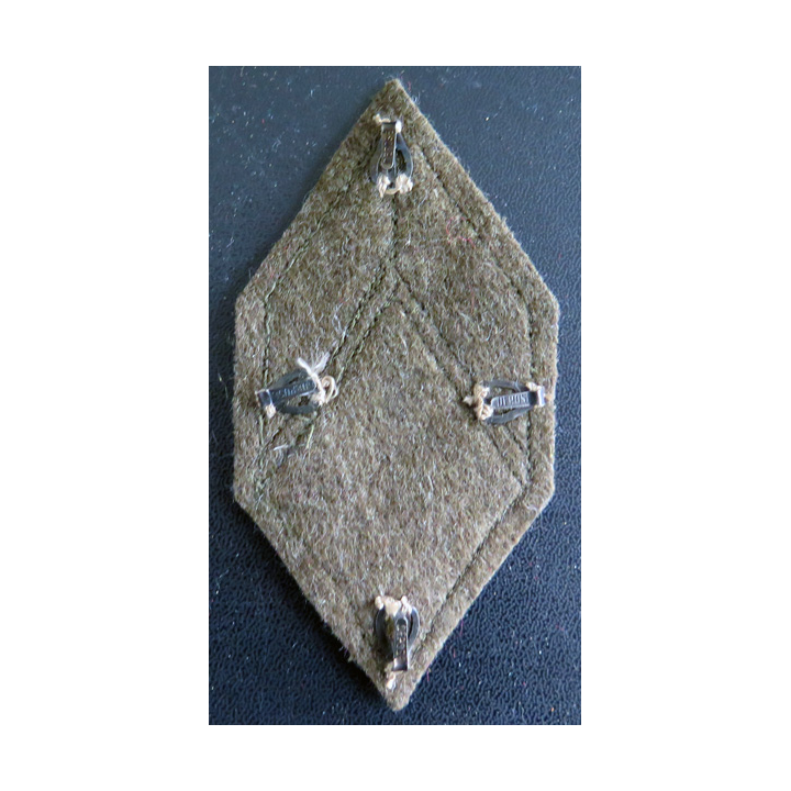 13° RTA : Galon de caporal du 13° régiment de Tirailleurs Algériens fond kaki avec crochets