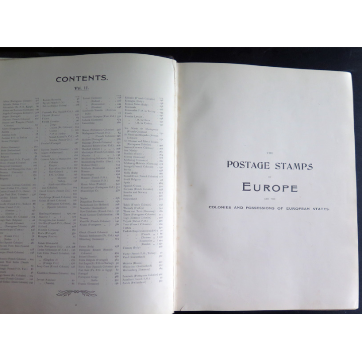 Magnifique album de timbres "The Imperial Postage Stamp Album" avec traces de gommettes