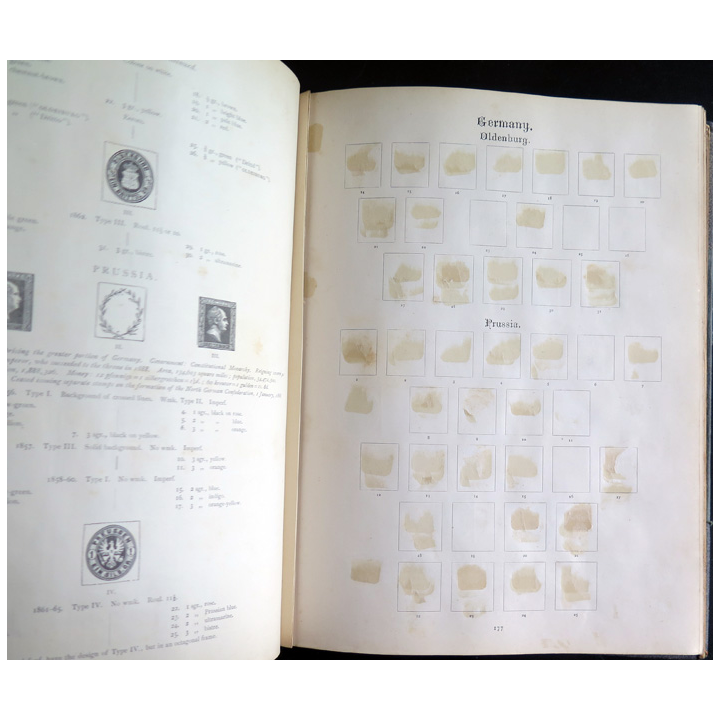 Magnifique album de timbres "The Imperial Postage Stamp Album" avec traces de gommettes