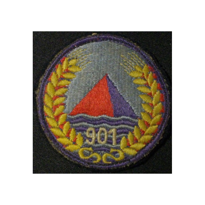 INSIGNE TISSU : 1°ARMÉE BASE OPÉRATIONS 901 (DIAMÈTRE 6,5 cm)
