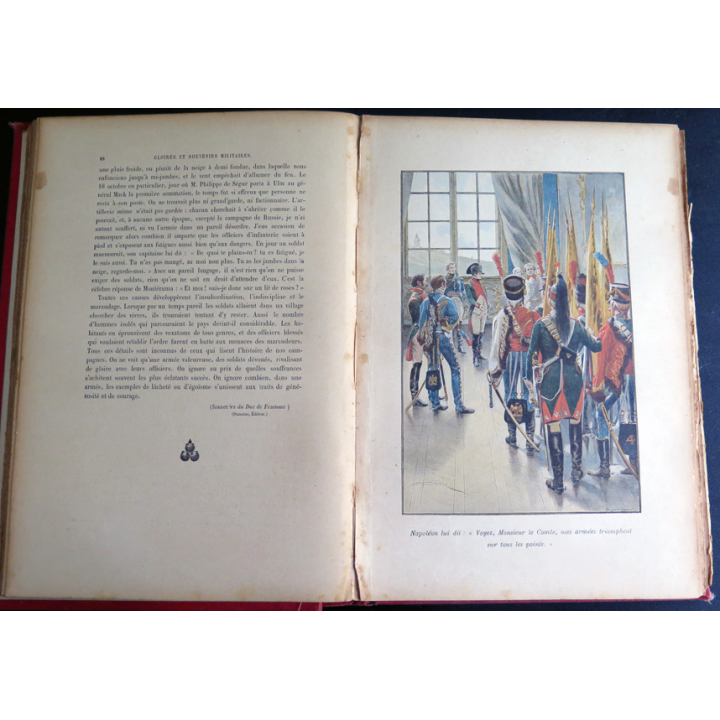 Gloire et souvenirs militaires de Charles Bigot 1898 cartonné