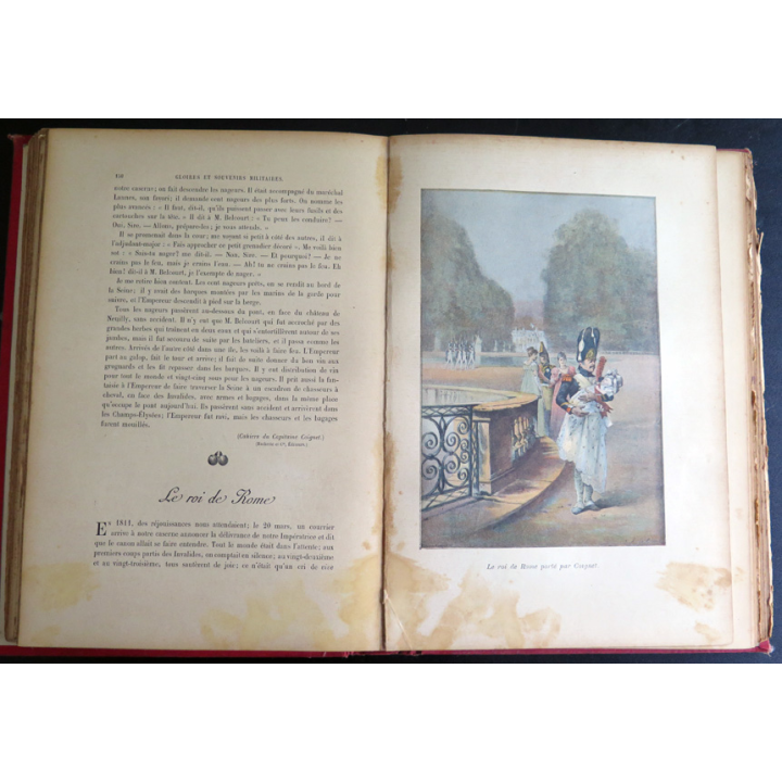 Gloire et souvenirs militaires de Charles Bigot 1898 cartonné