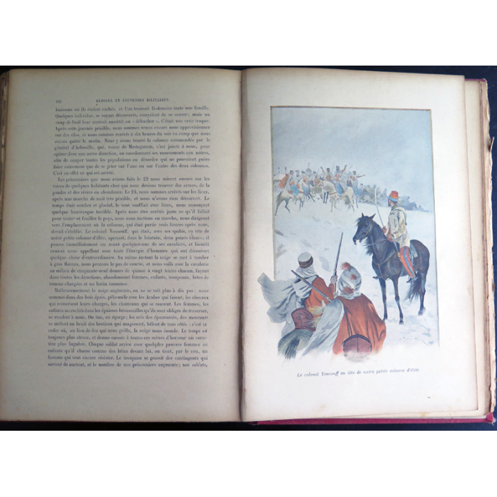 Gloire et souvenirs militaires de Charles Bigot 1898 cartonné