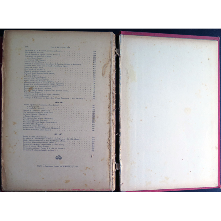 Gloire et souvenirs militaires de Charles Bigot 1898 cartonné