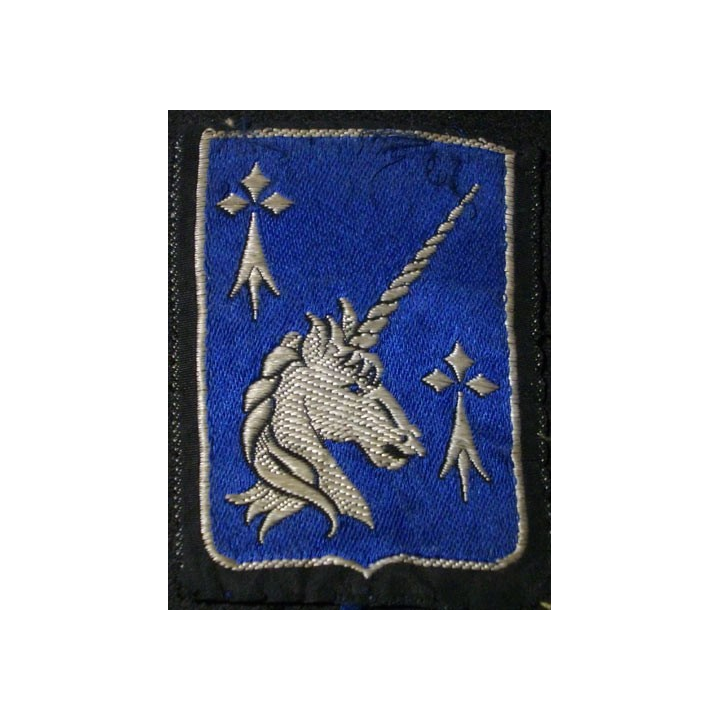 INSIGNE TISSU : 20°DIVISION D'INFANTERIE (DIMENSION 5,8 x 7,5 cm