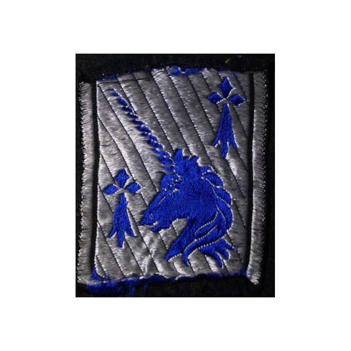 INSIGNE TISSU : 20°DIVISION D'INFANTERIE (DIMENSION 5,8 x 7,5 cm