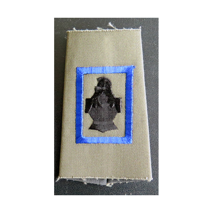 5° RG : fourreau de la 1° compagnie de combat bleu du 5° régiment du génie cuirasse sans chiffre