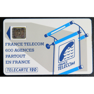 Carte téléphonique Télécarte 120 France Telecom 600 agences partout en France
