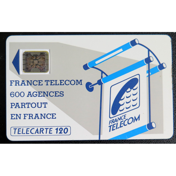 Carte téléphonique Télécarte 120 France Telecom 600 agences partout en France